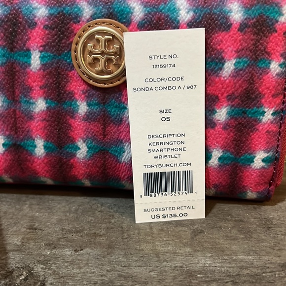 Tory Burch Leather Kerrington Smartphone Wristlet Wallet NWT - Picture 2 of 8